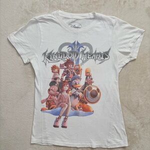 Vintage Y2K Disney Kingdom Hearts White T-Shirt